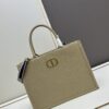 Dior High-Quality New Arrival Autumn-Winter Collection - Large DIOR Book Tote Bag, Full Leather Embossed Design