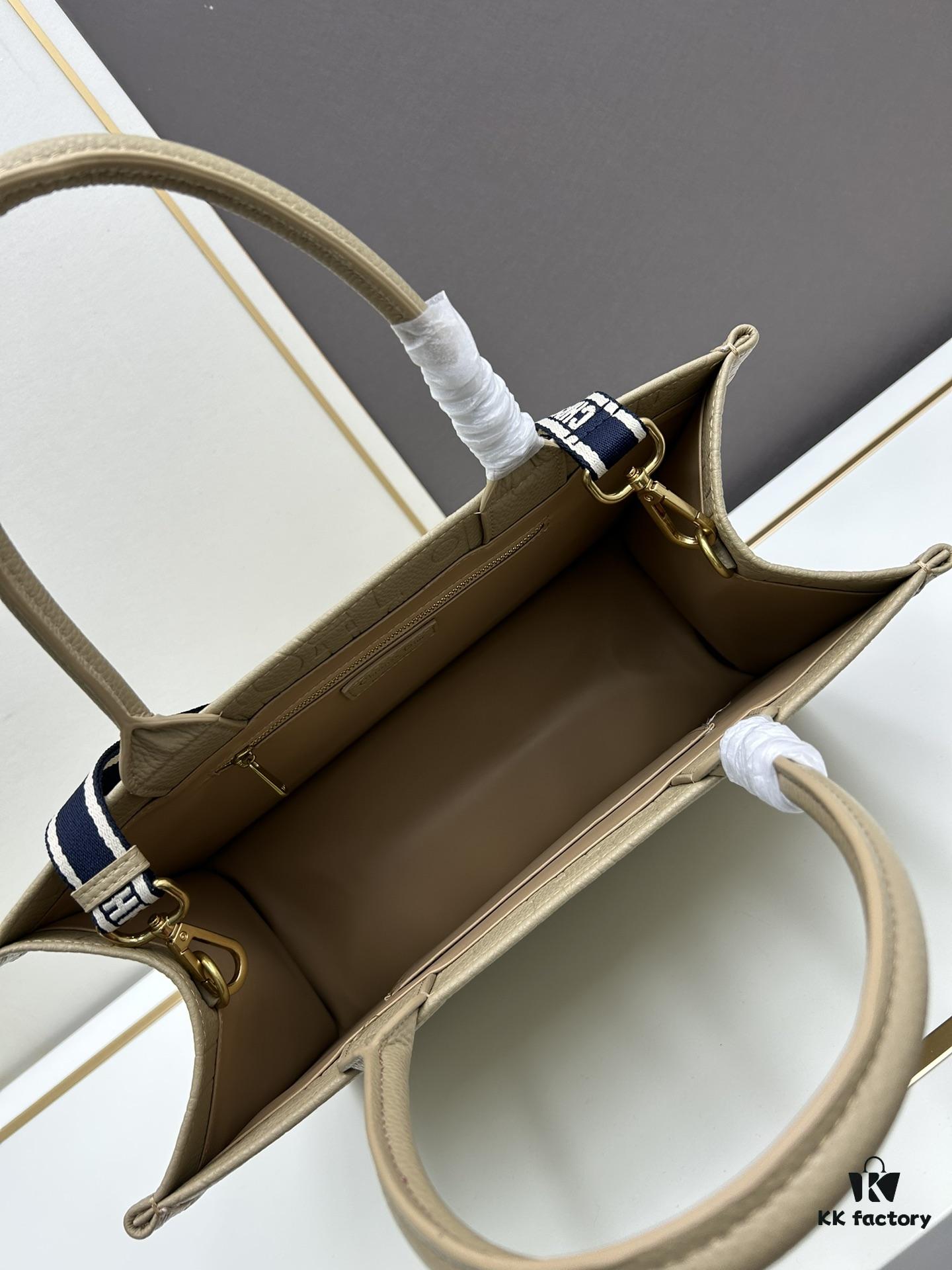 Dior High-Quality New Arrival Autumn-Winter Collection - Large DIOR Book Tote Bag, Full Leather Embossed Design