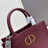 Dior High-Quality New Arrival Fall/Winter Small Book Tote Bag, Full Leather Embossed Design