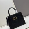 Dior High-Quality New Arrival Fall/Winter Small Book Tote Bag, Full Leather Embossed Design