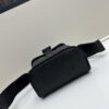 Dior Hit The Road Summer 2025 New Arrival Vertical Flip Messenger Bag in Black Oblique Print