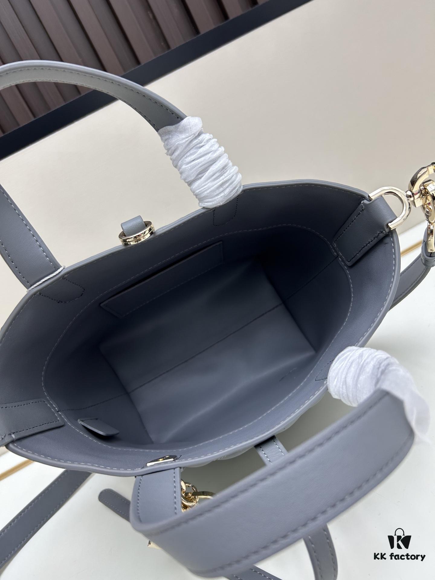 Medium and Small Dior Toujours Vertical Leather Handbag in Raspberry Beige with Cannage Stitching