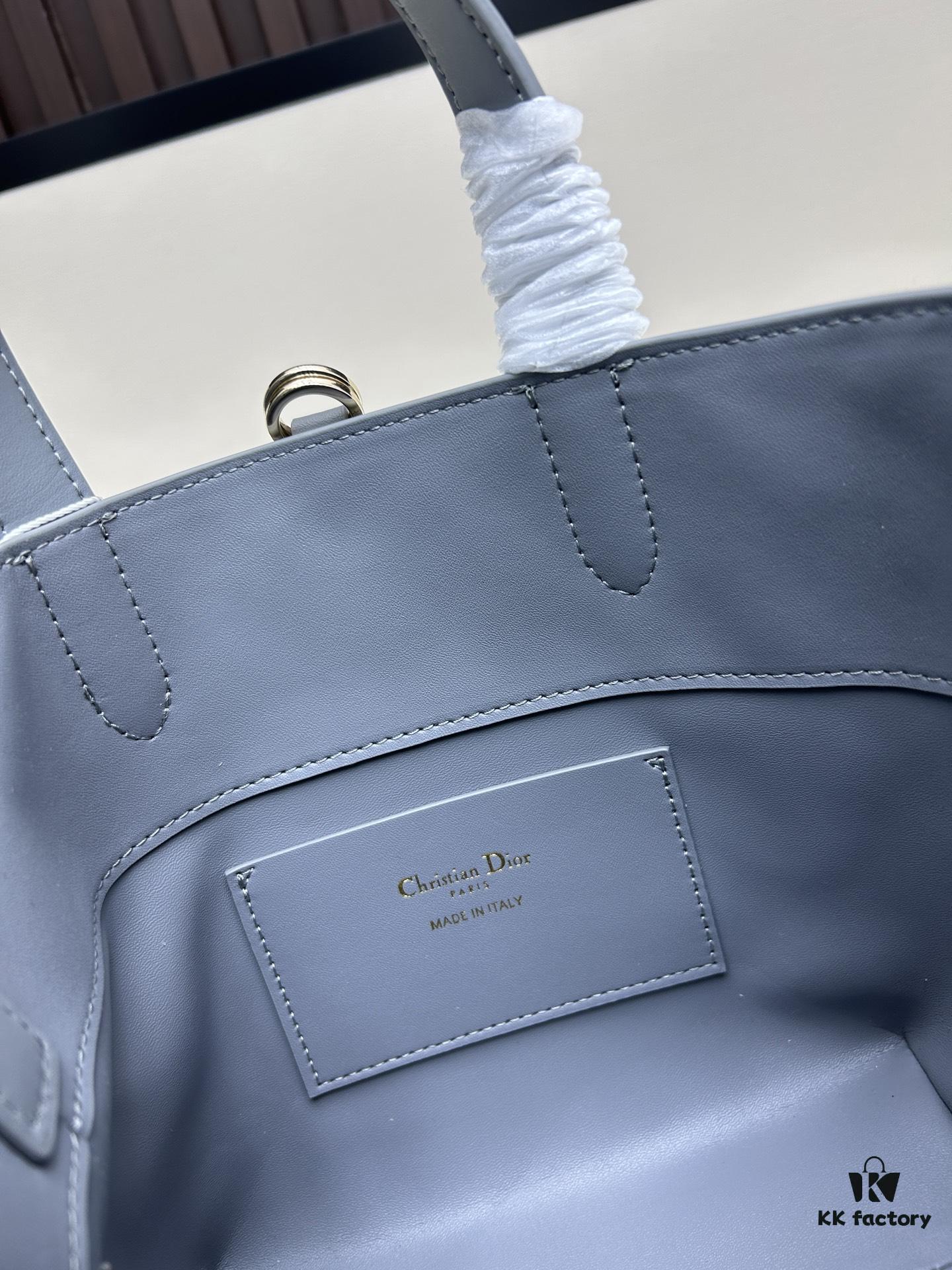 Medium and Small Dior Toujours Vertical Leather Handbag in Raspberry Beige with Cannage Stitching