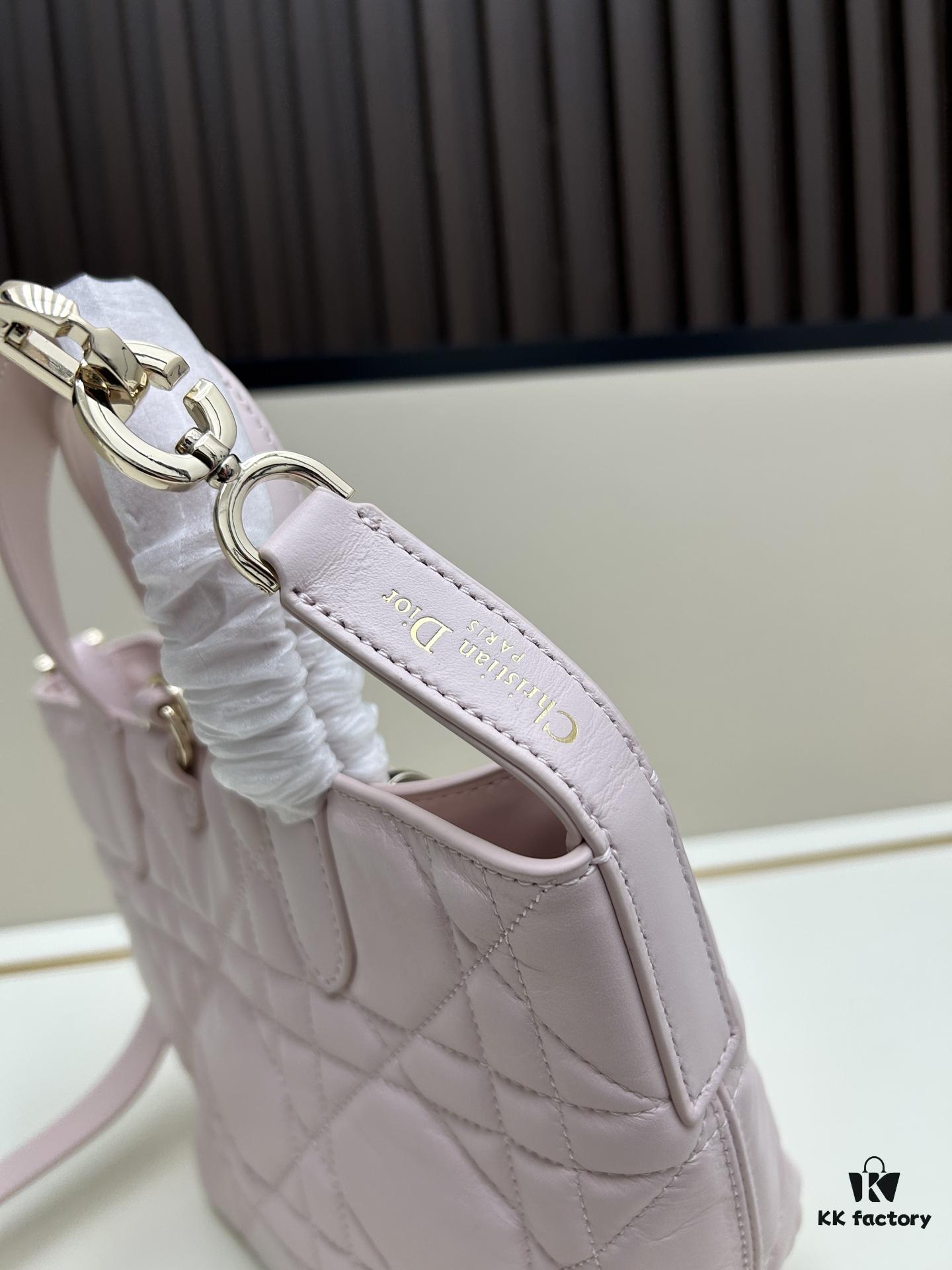 Dior Toujours Vertical Handbag in First-Layer Calfskin with Large Quilting