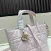 Dior Toujours Vertical Handbag in First-Layer Calfskin with Large Quilting