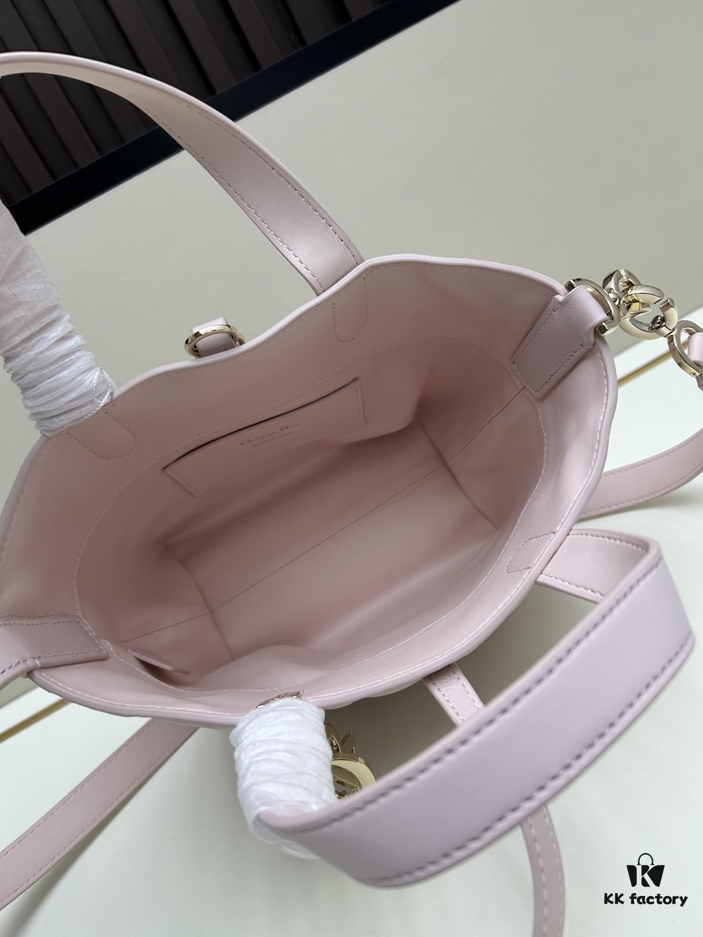 Dior Toujours Vertical Handbag in First-Layer Calfskin with Large Quilting