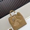 Medium and Small Dior Toujours Vertical Handbag in First-Layer Calfskin with Large Cannage Stitching