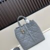 Dior Toujours Medium and Small Vertical Handbag in Claret Beige Calfskin Leather with Cannage Stitching