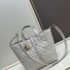 Medium and Small Dior Toujours Vertical Handbag in First-Layer Calfskin with Large Quilting