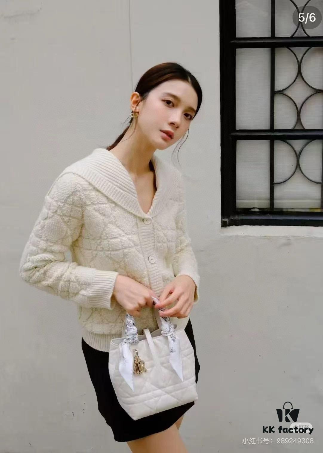 Dior Toujours Vertical Handbag in Soft Raspberry Calfskin with Large Cannage Stitching