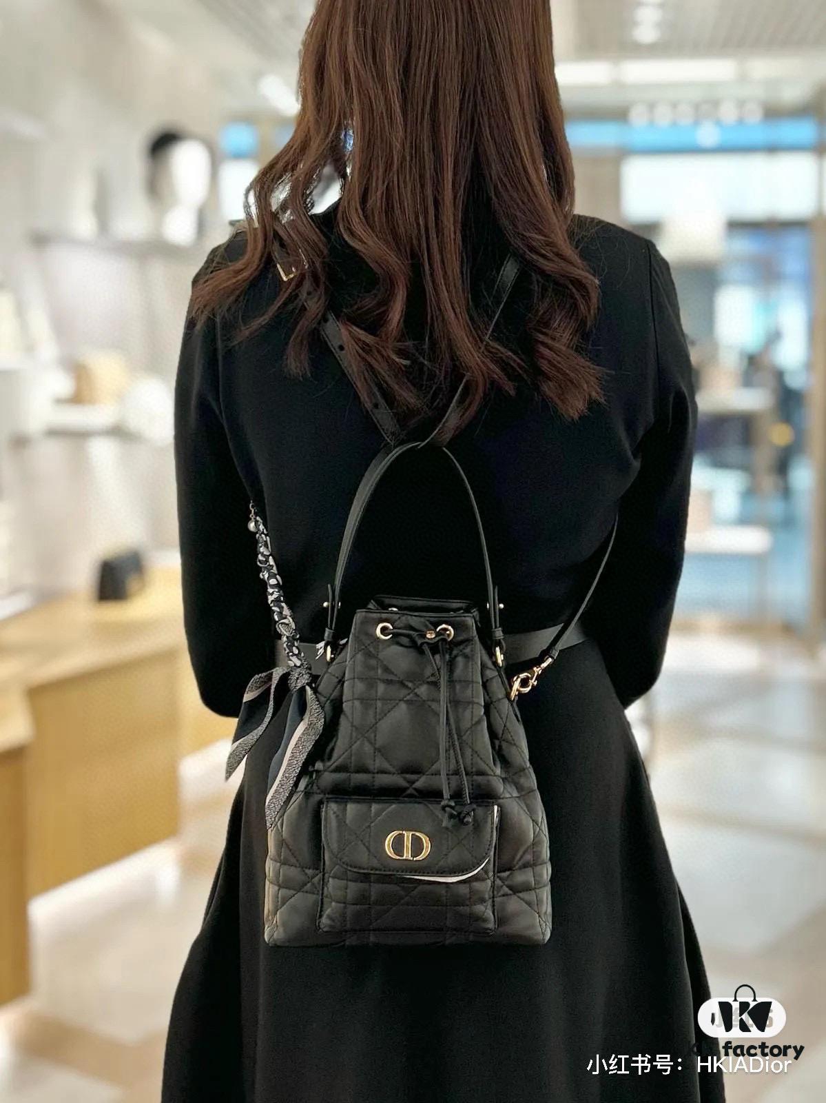 Large DIOR Caro Bucket Bag from the 2025 Autumn Ready-to-Wear Collection