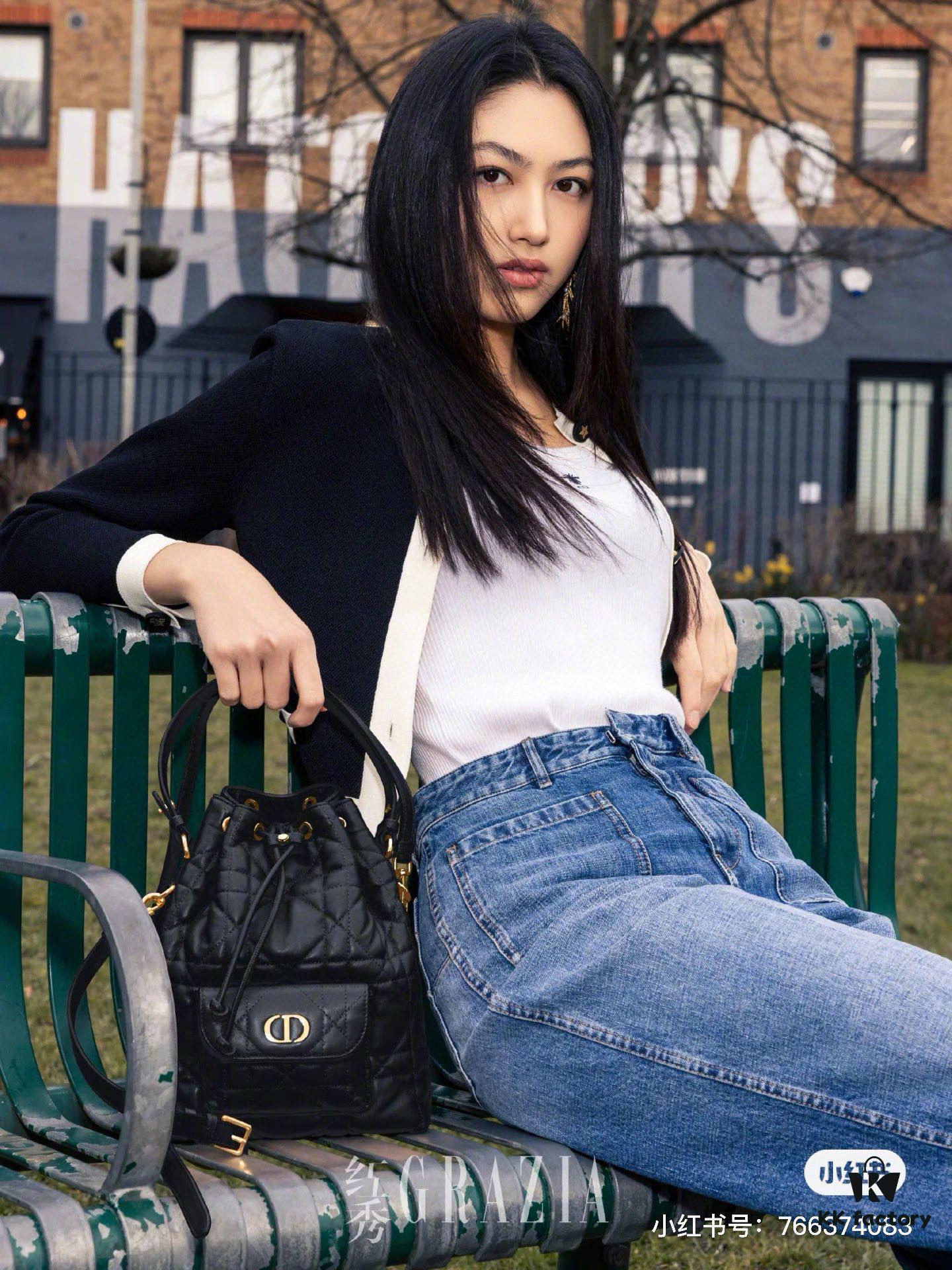 Large DIOR Caro Bucket Bag from the 2025 Autumn Ready-to-Wear Collection