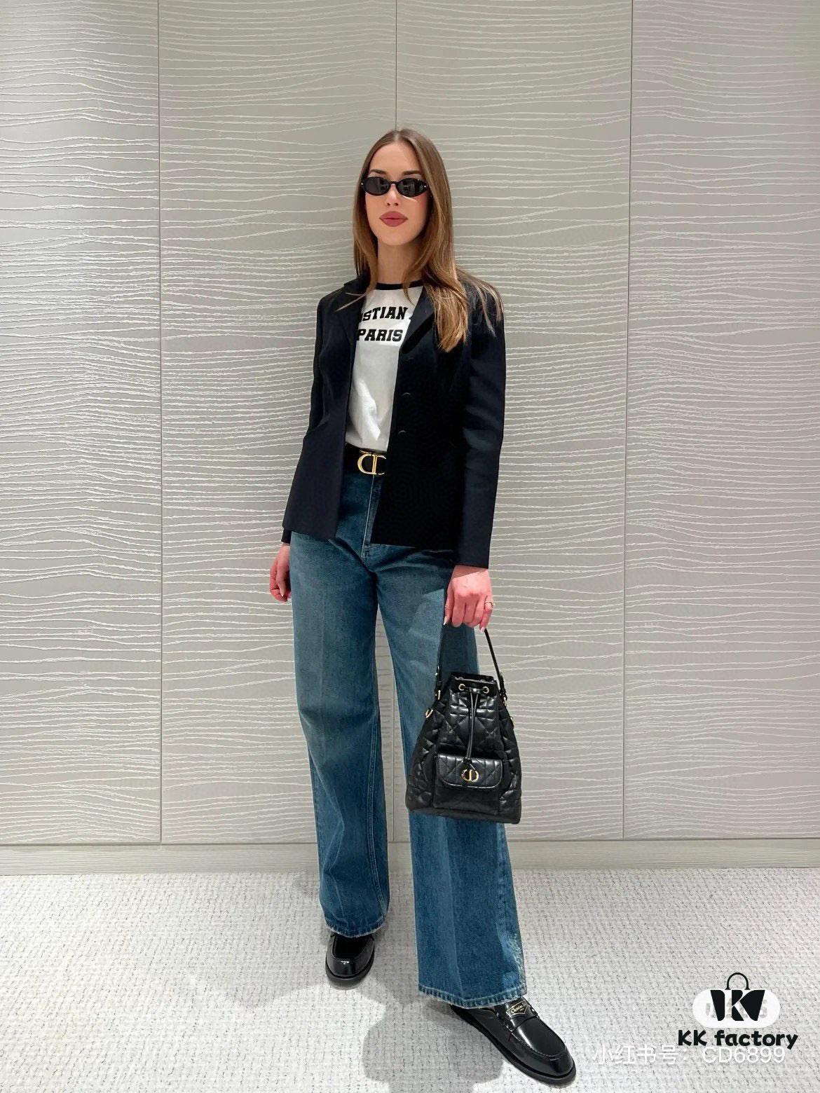 Large DIOR Caro Bucket Bag from the 2025 Autumn Ready-to-Wear Collection