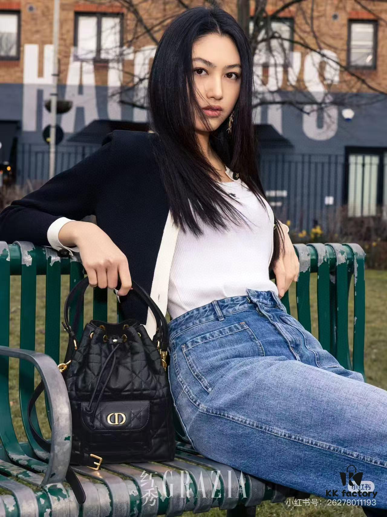 Dior Caro Small Bucket Bag from the Fall 2025 Ready-to-Wear Collection