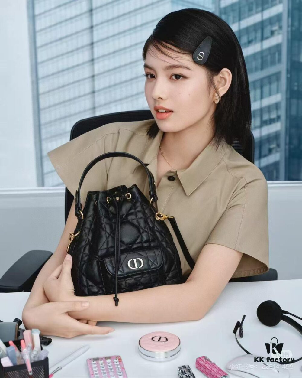Dior Caro Small Bucket Bag from the Fall 2025 Ready-to-Wear Collection