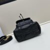 Dior Caro Small Bucket Bag in Black Lambskin from the 2025 Fall Ready-to-Wear Collection