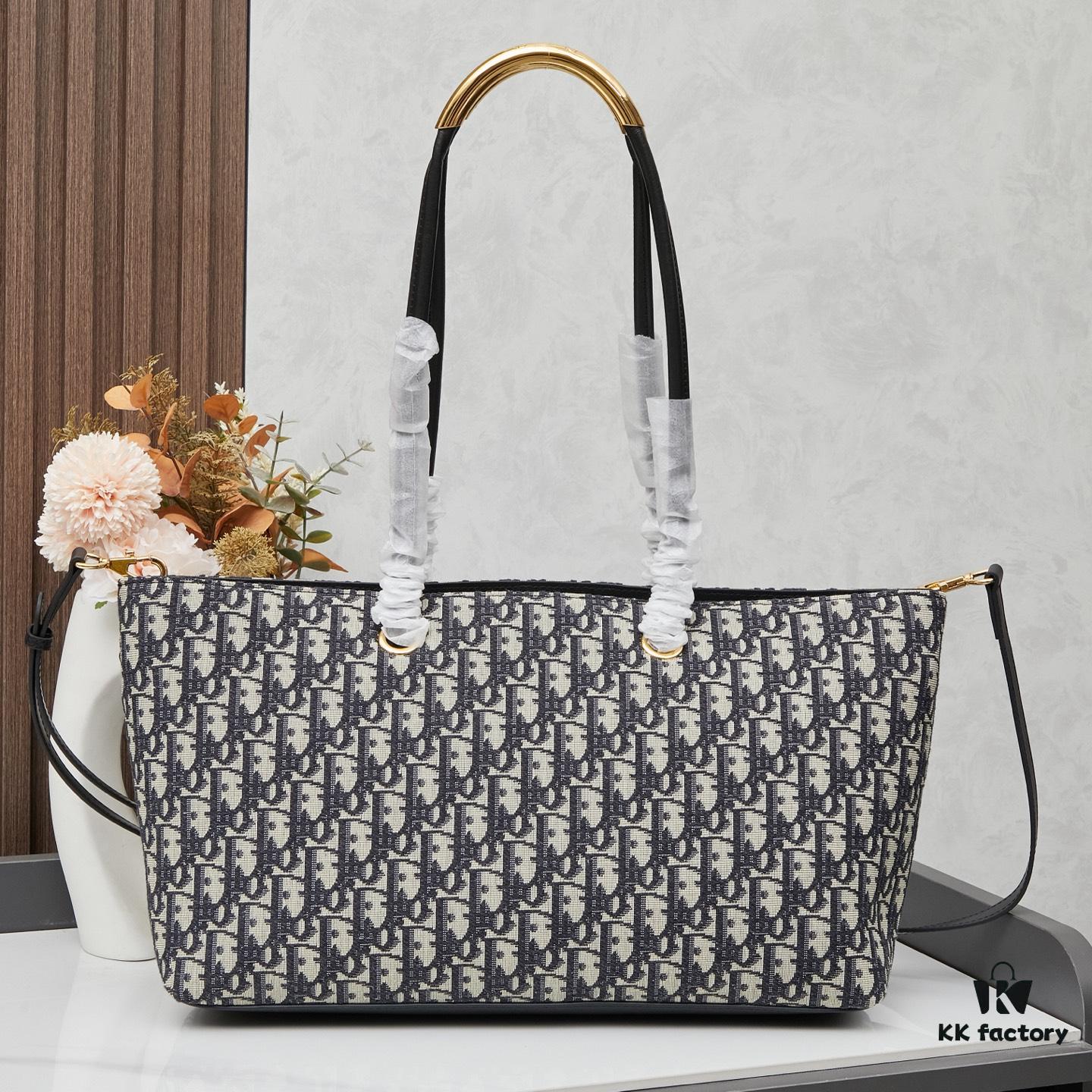 Dior Toujours Handbag (Blue Fabric)