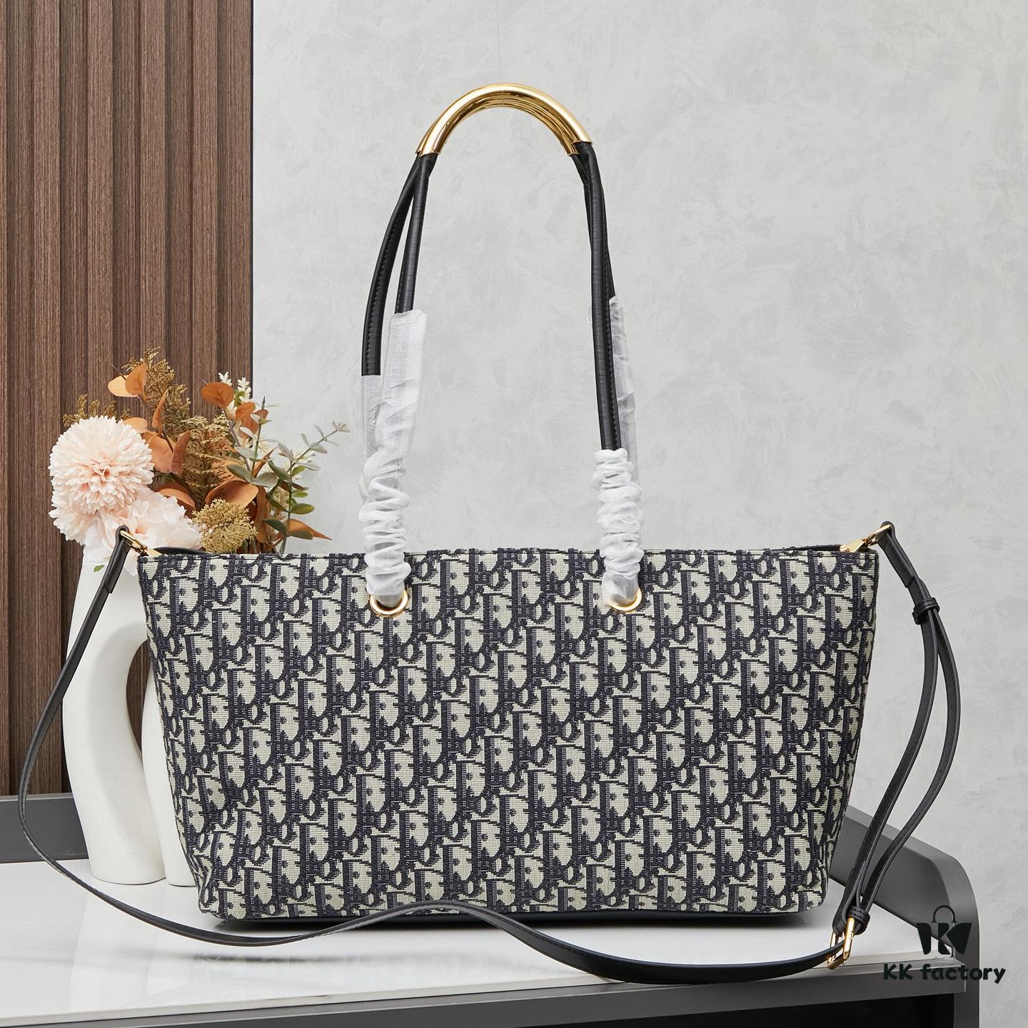 Dior Toujours Handbag (Blue Fabric)