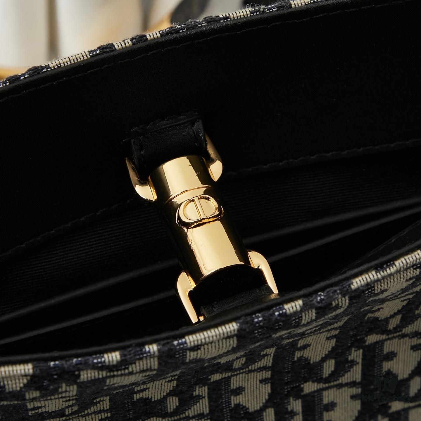 Dior Toujours Handbag (Blue Fabric)