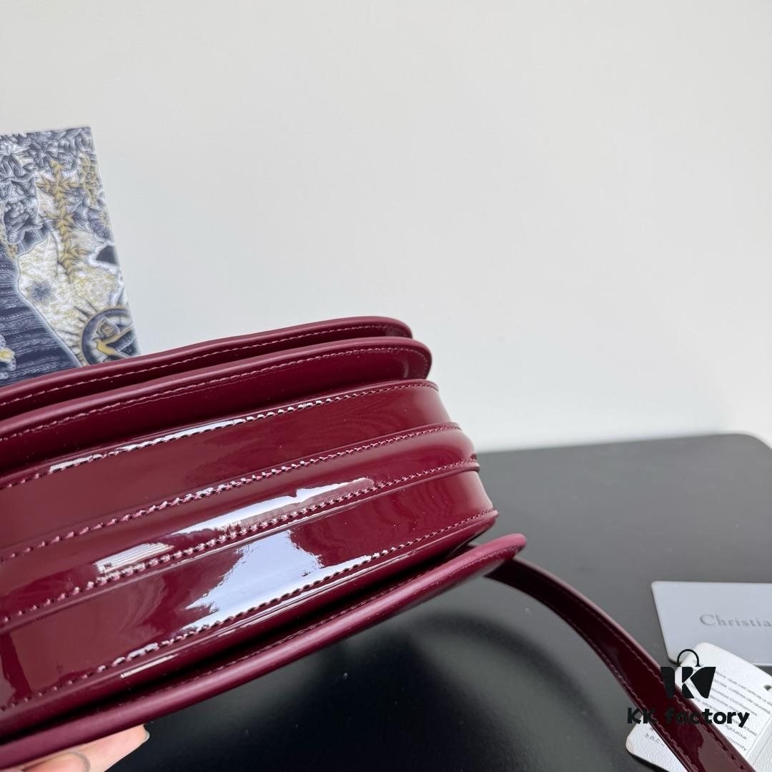 Small 30 Montaigne Avenue Top Handle Bag in Patent Lambskin