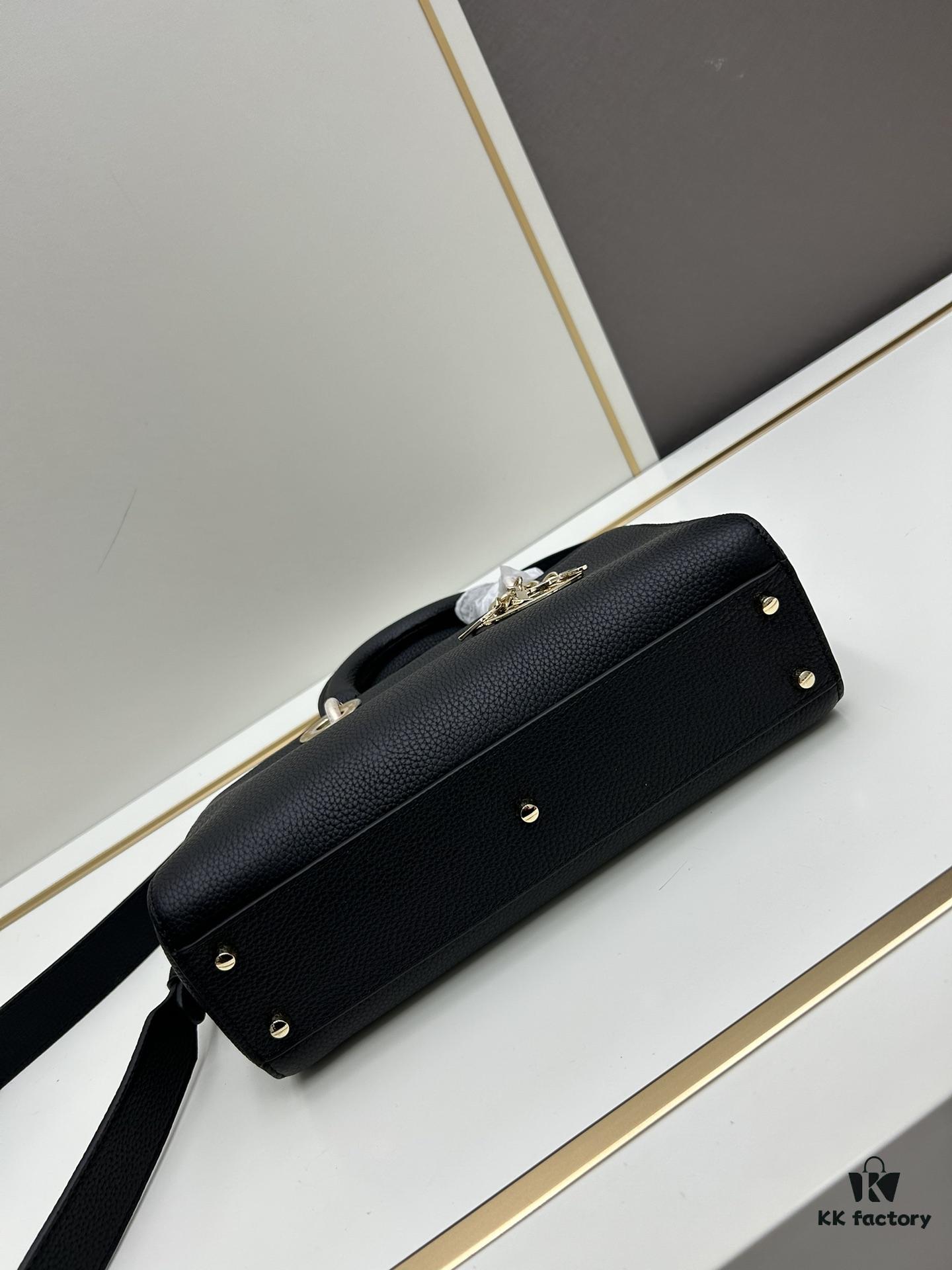 Large and Small Lady D-Sire My Abcdior Handbag in Blush Beige Crocodile-Embossed Calfskin Leather