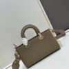Large and Small Lady D-Sire My ABCDior Handbag in Blush Beige Calfskin with Crocodile Texture