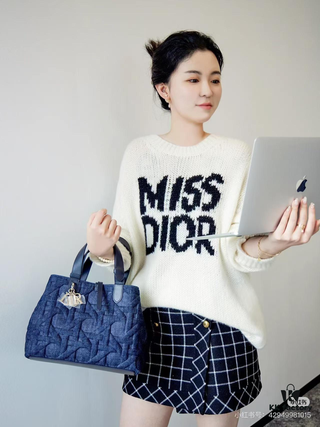 Groove Boston Mini Handbag, Dior Top-Quality Original Leather