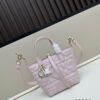 Dior Toujours Small Vertical Handbag in Blush Beige Calfskin with Cannage Stitching