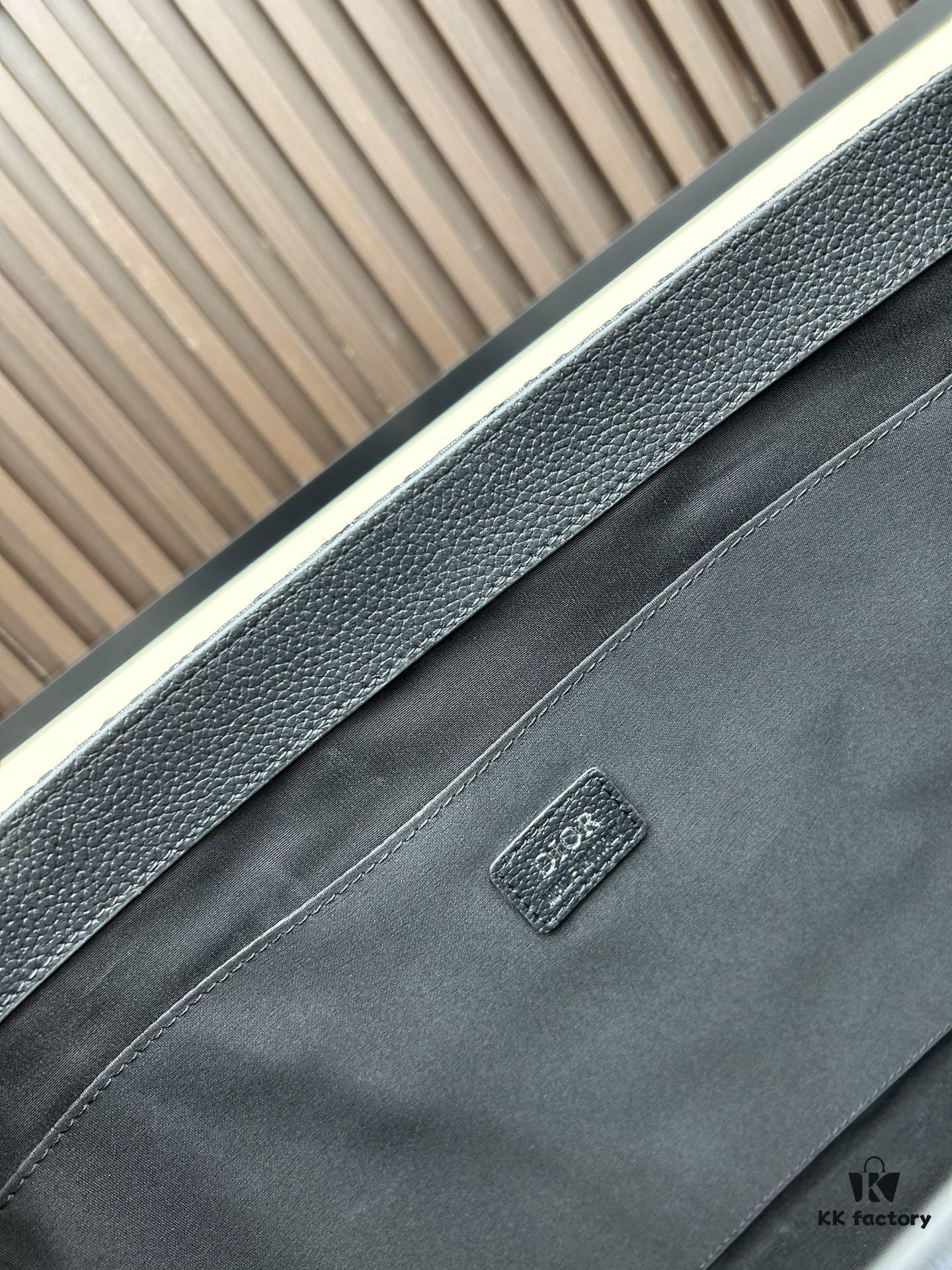 Blue Oblique Fabric East-West Handbag