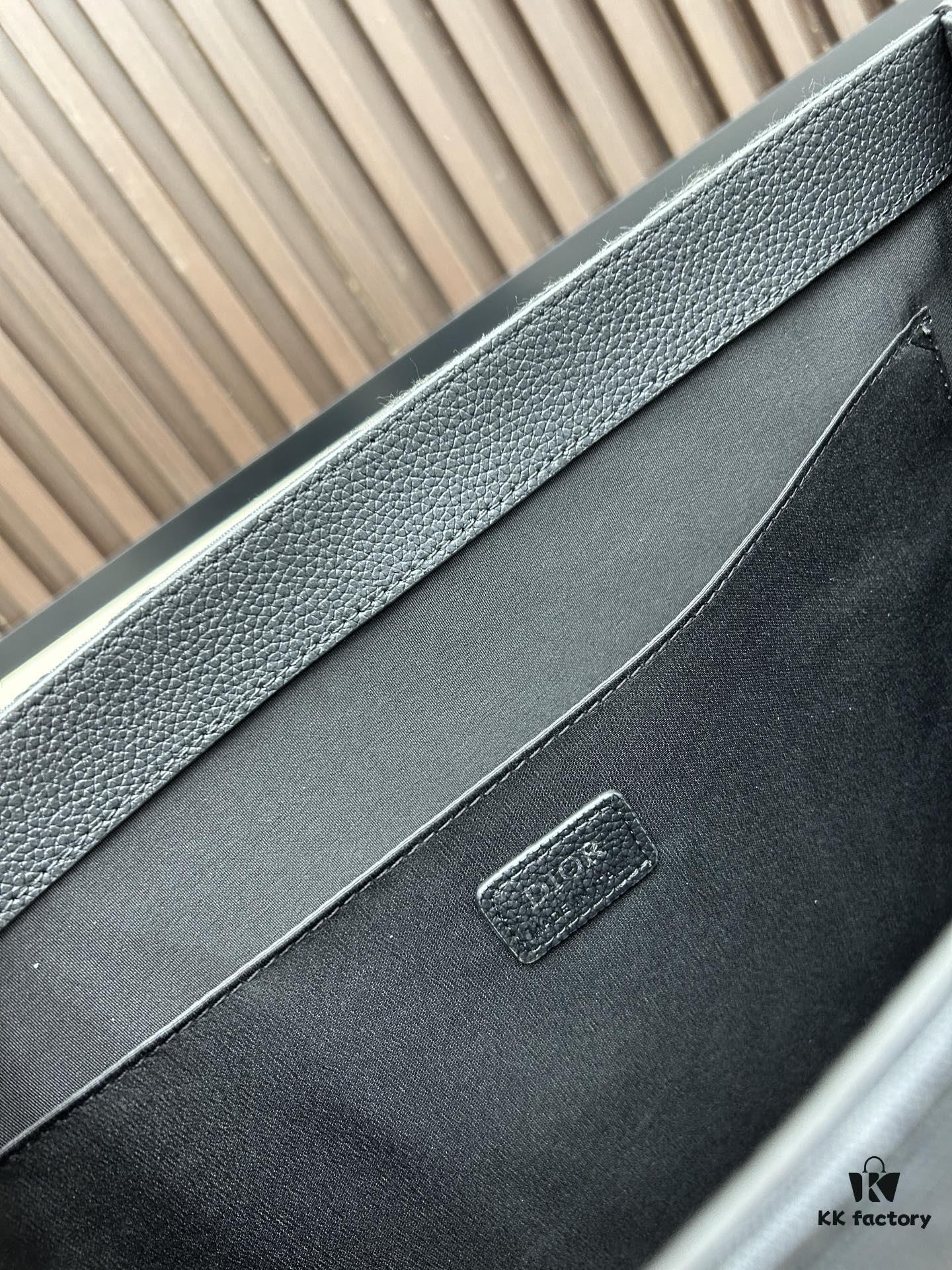 Blue Oblique Fabric East-West Tote Bag