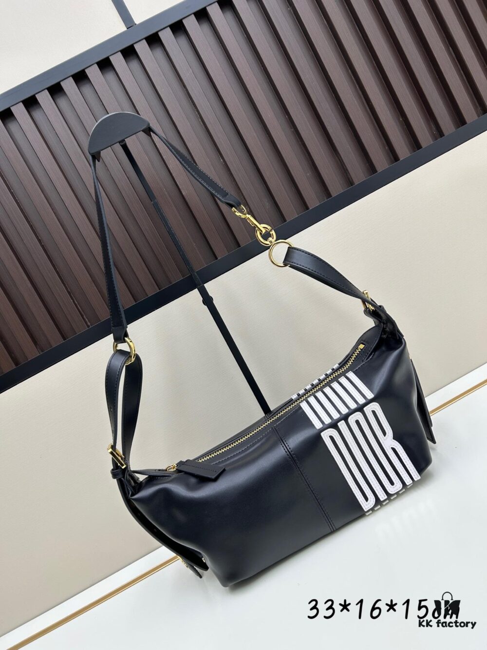 Large D-Journey Bag in Fabric with Boxed Leather Detail