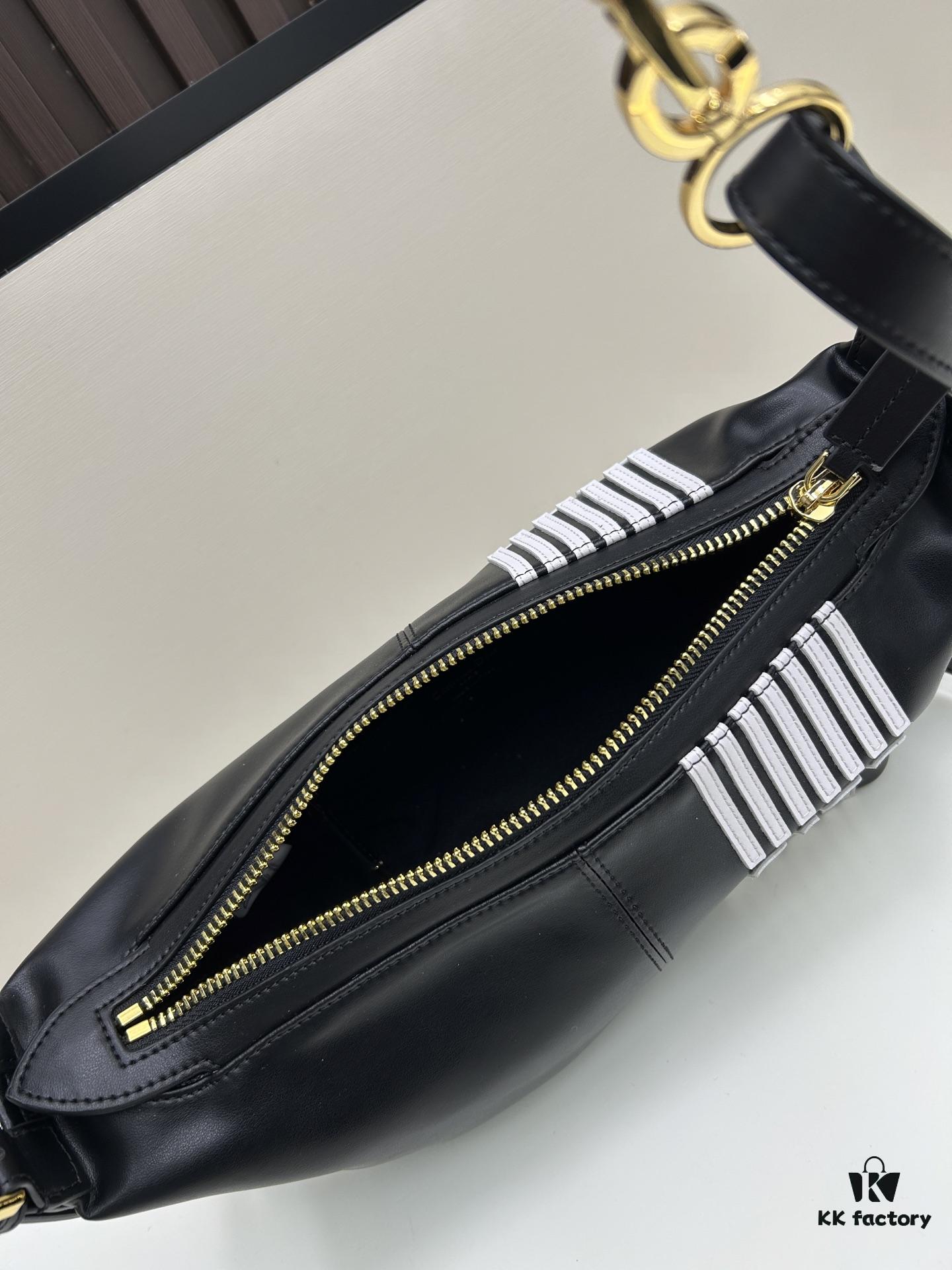 Large D-Journey Bag in Fabric with Leather Trim