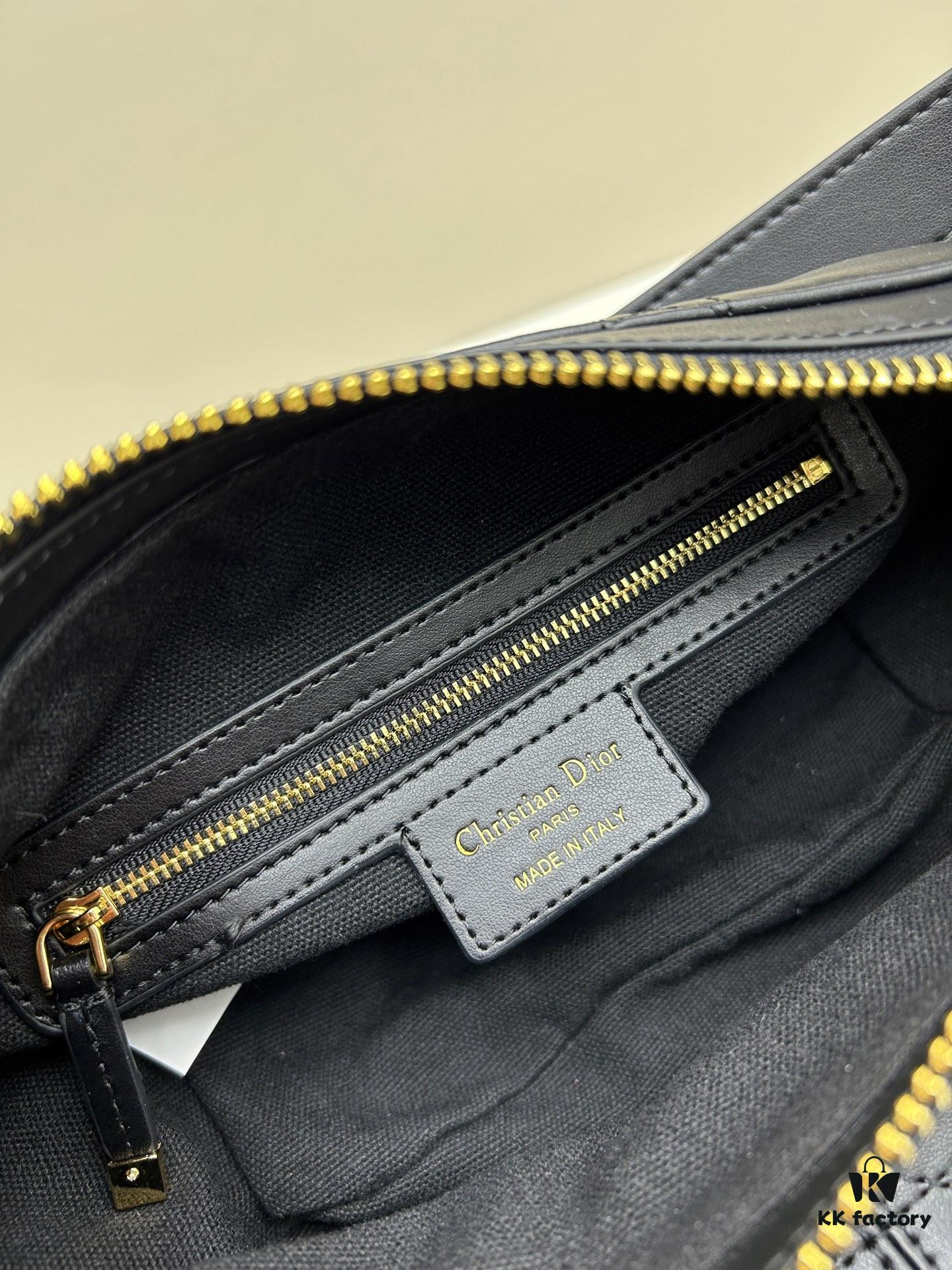 Large D-Journey Bag in Fabric with Box-Calf Leather Trim