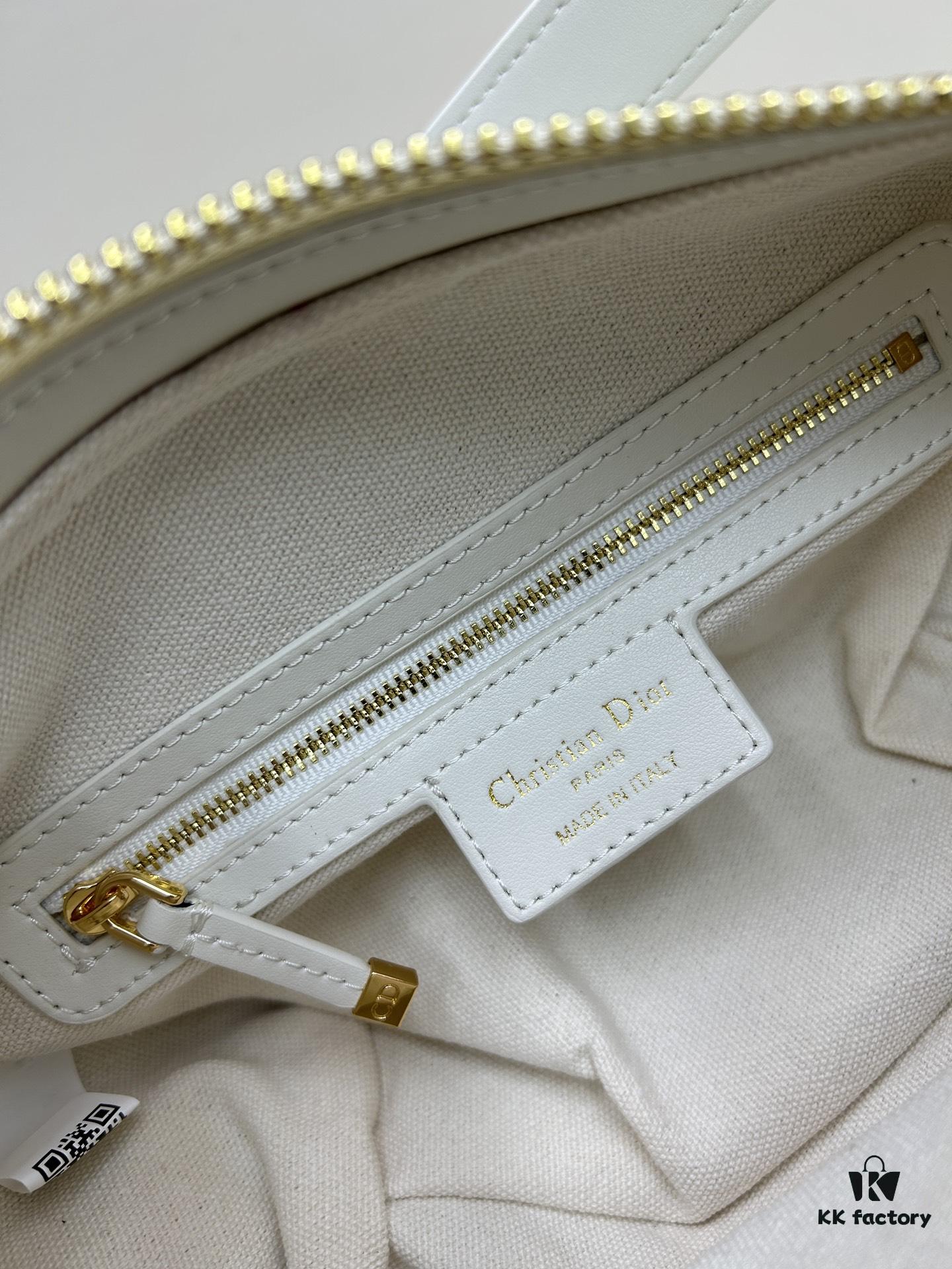 Large D-Journey Bag in Fabric with Leather Trim