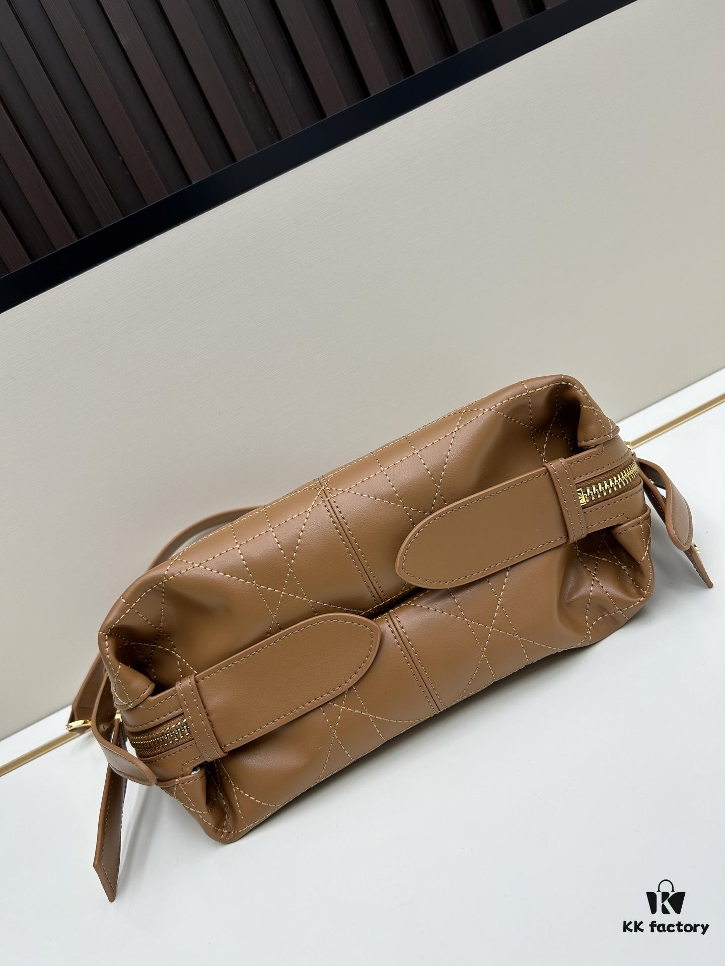 Large D-Journey Bag in Fabric and Leather with Box Set