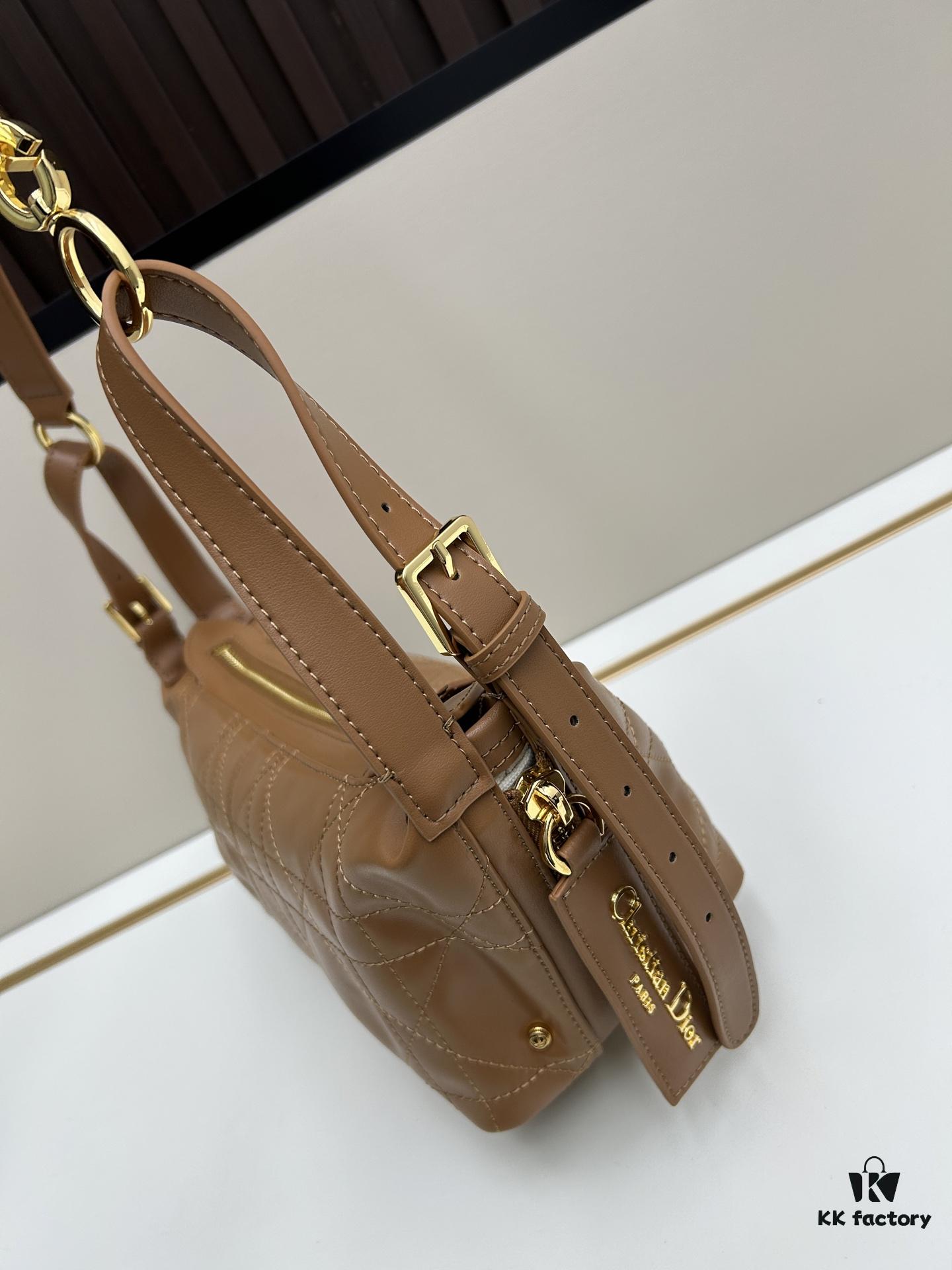 Large D-Journey Bag in Fabric and Leather with Box Set