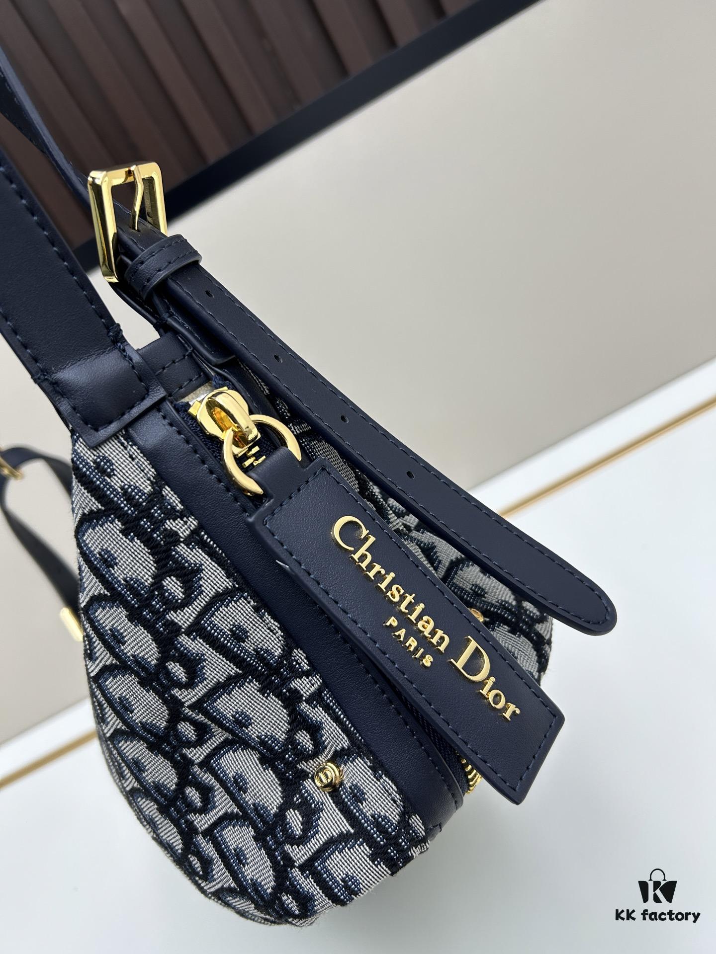 Large D-Journey Bag in Fabric with Box Calfskin Leather