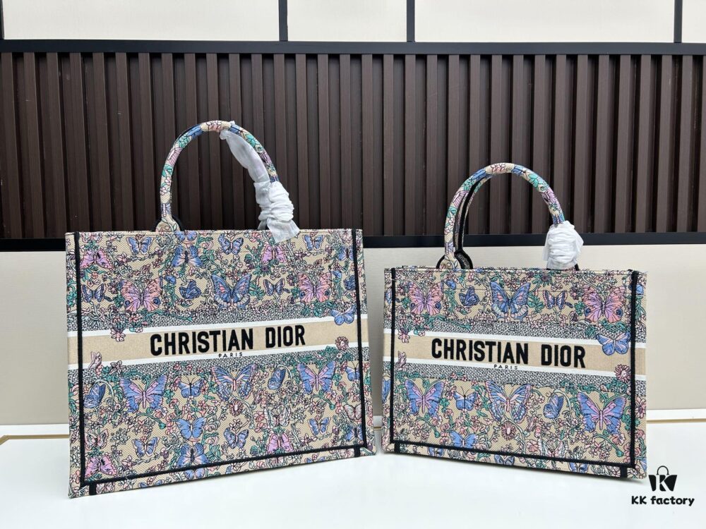 Authentic Dior Book Tote, Large and Medium Size