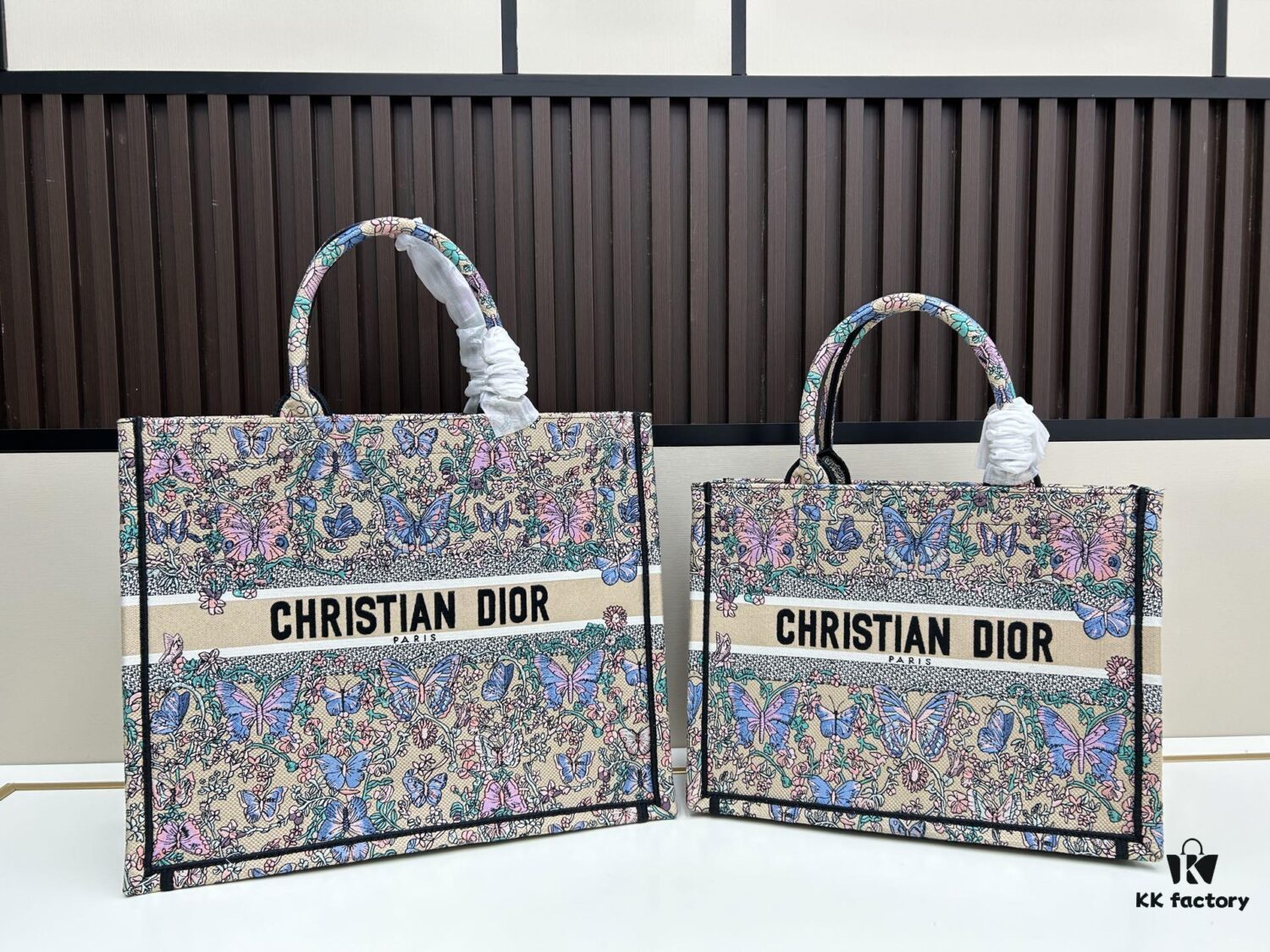 Authentic Dior Book Tote, Large and Medium Size