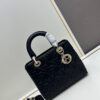 Dior Top-Grade Original Leather Five-Gusset Lady Dior Bag 'Black Embossed Diamond Quilting'