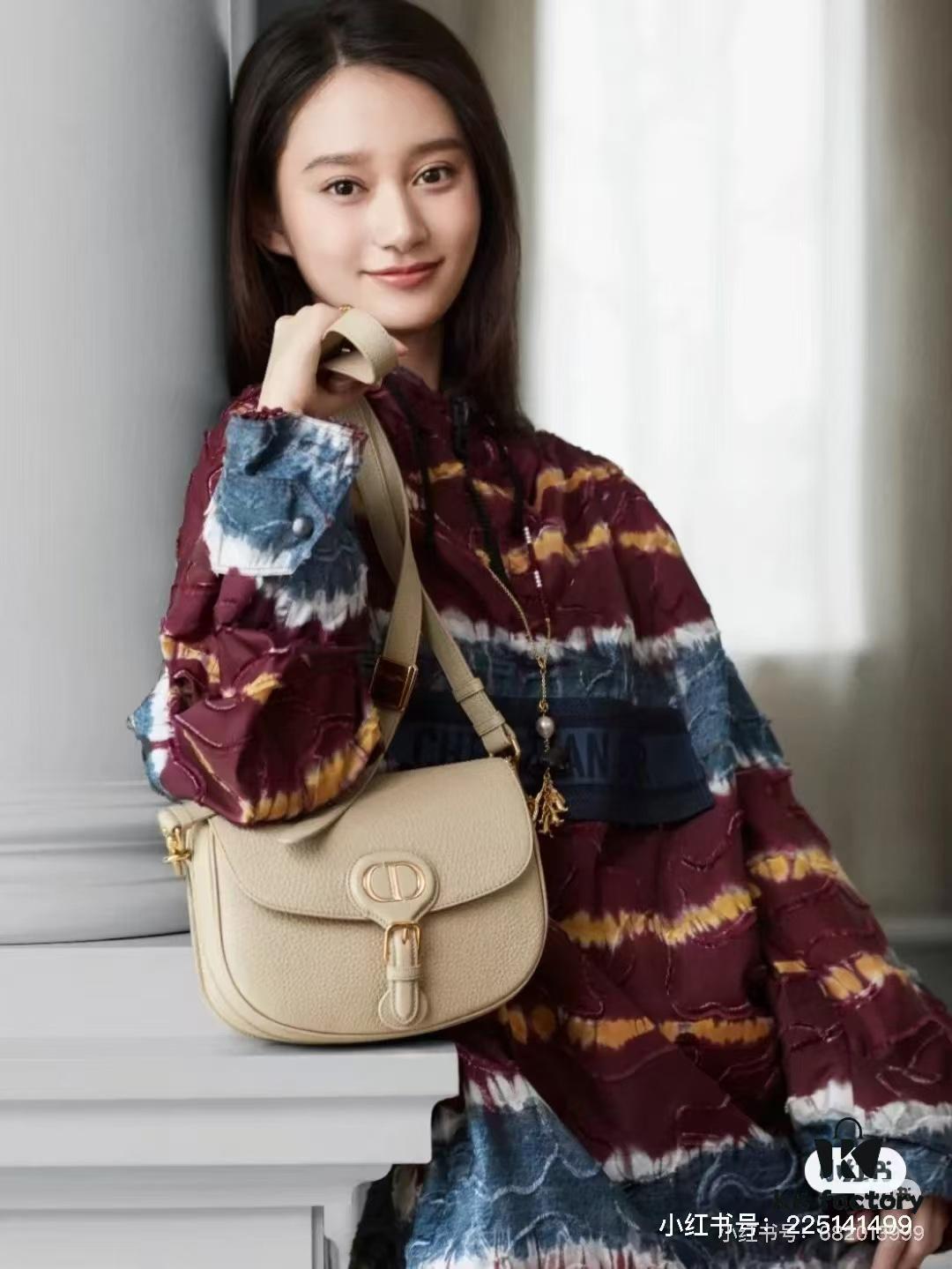 Dior Bobby Tofu Bag, Fall New Arrival, Genuine Full-Grain Leather, Vintage Style