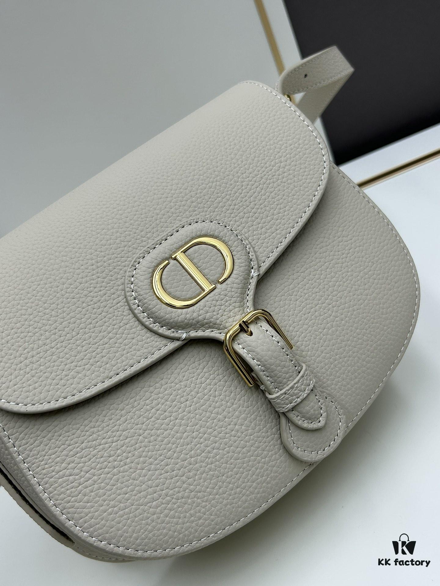 Dior Bobby Tofu Bag, 22 Size, Full-Grain Leather, Vintage Style