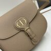 Dior Bobby Tofu Bag, Vintage Full-Grain Leather, 22-inch Antique Hardware, Early Autumn New Retro Style