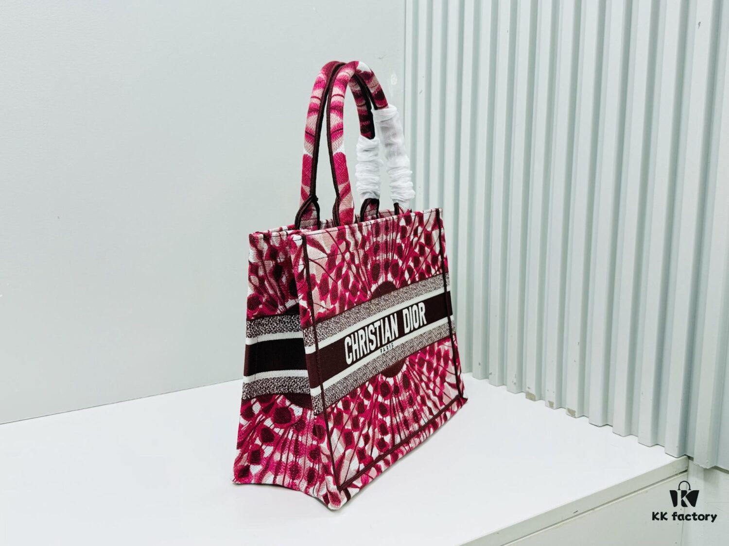 Original Surplus Stock of Thick Yarn Fabric Medium Size [Di0r Book Tote]