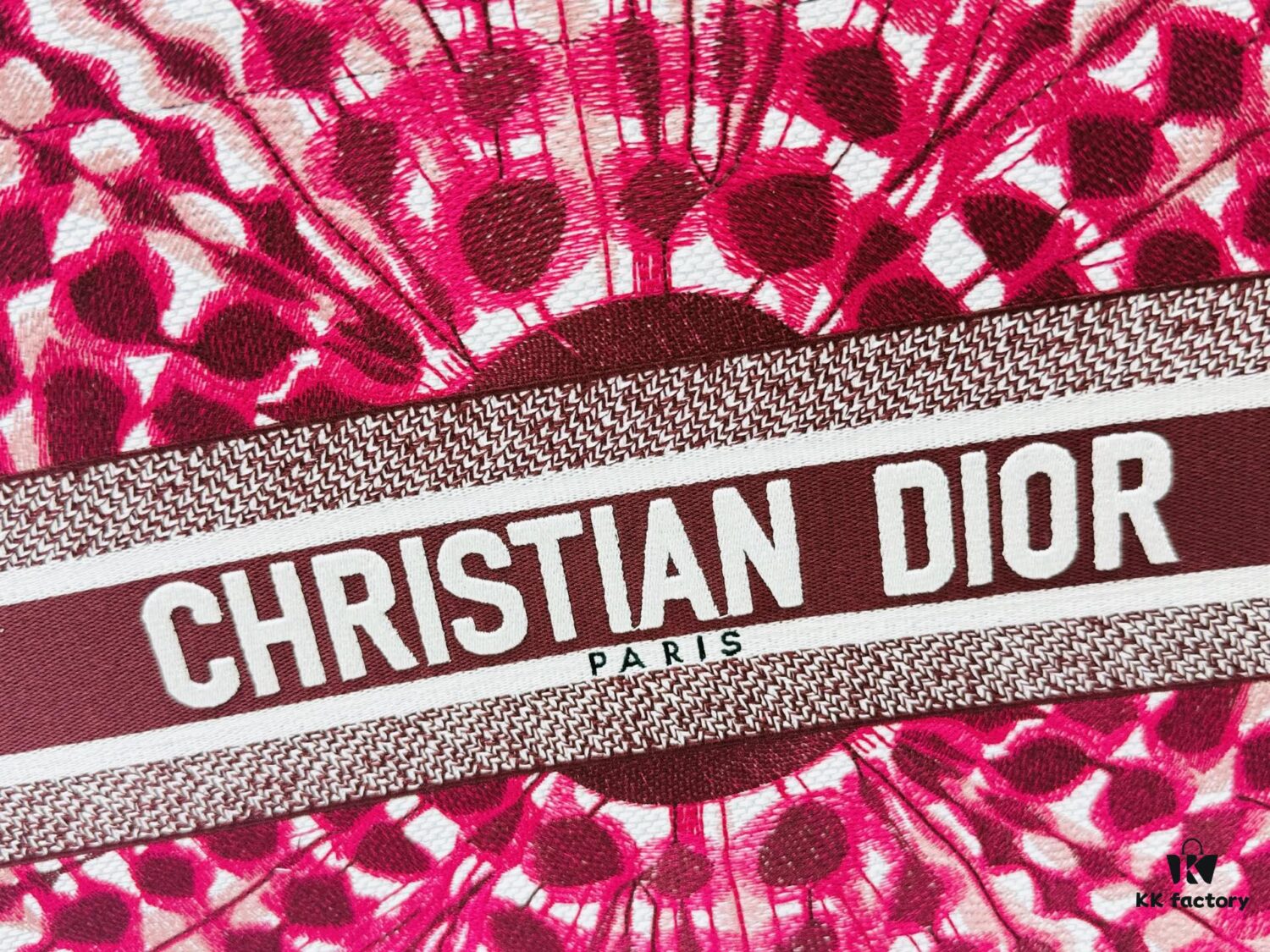 Original Surplus Stock of Thick Yarn Fabric Medium Size [Di0r Book Tote]