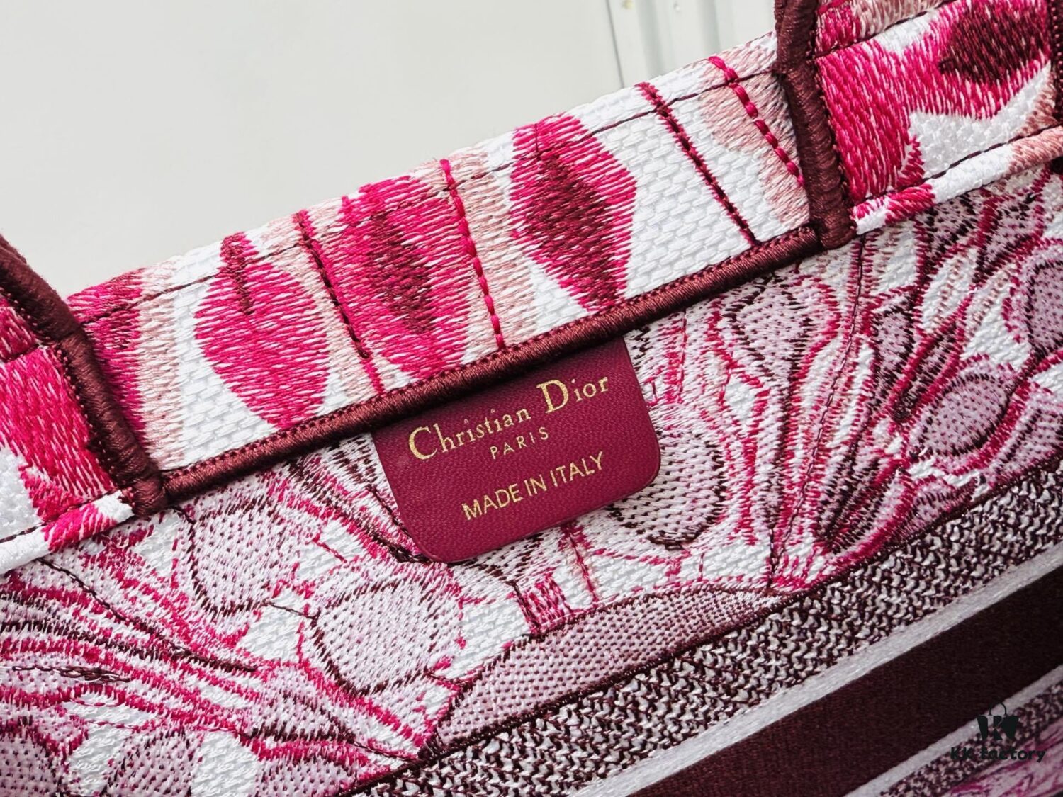 Original Surplus Stock of Thick Yarn Fabric Medium Size [Di0r Book Tote]