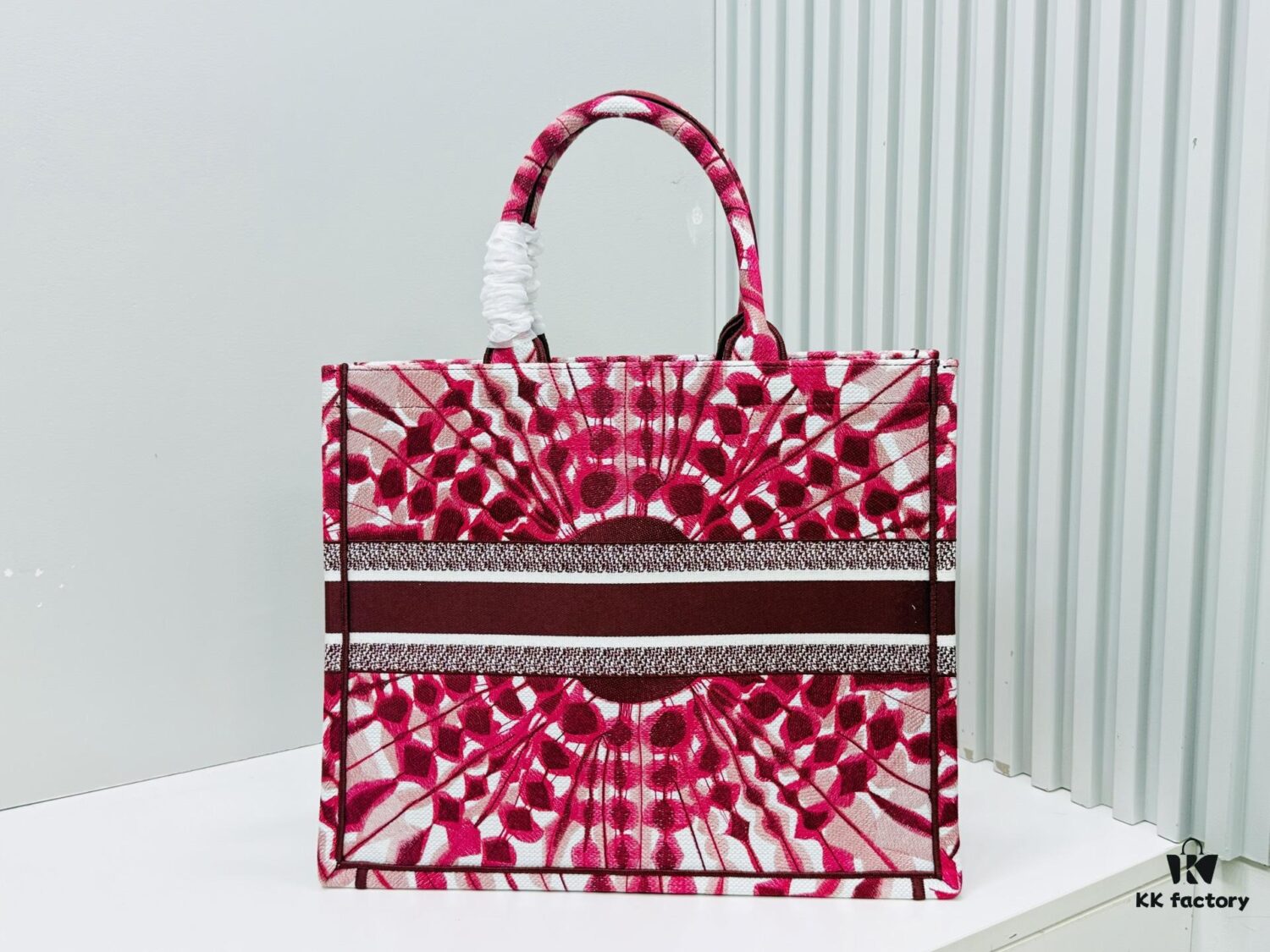 Dior Book Tote Large Size, Original Order, Thick Yarn Fabric