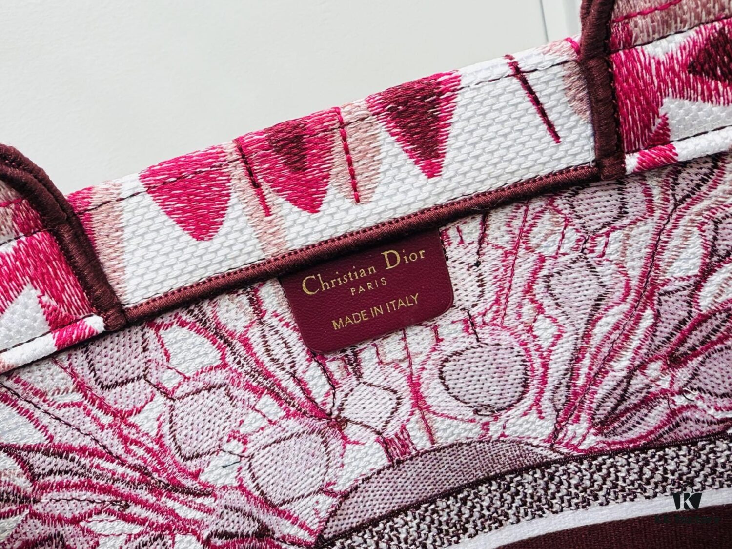 Dior Book Tote Large Size, Original Order, Thick Yarn Fabric