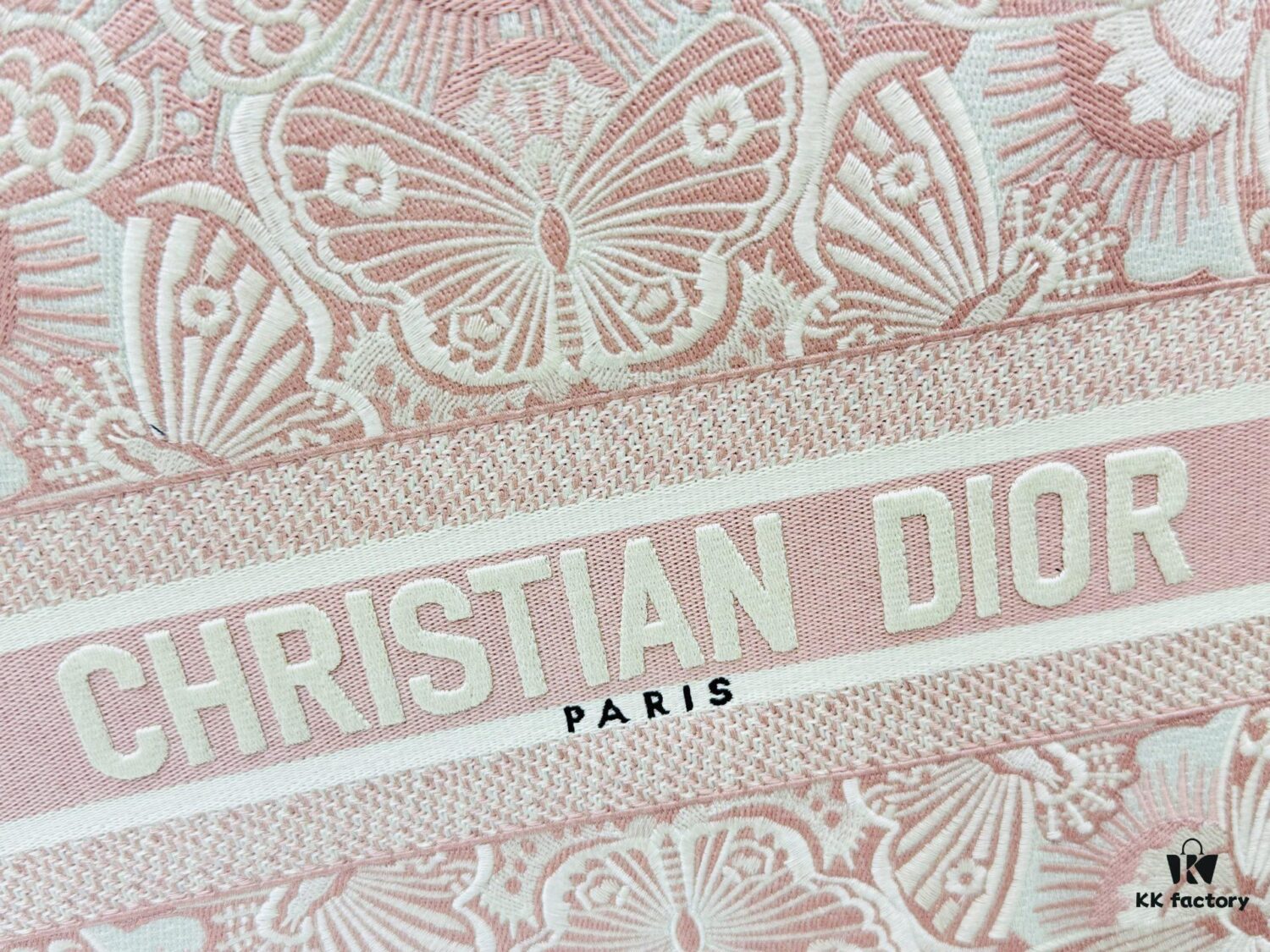 Oversized Original Order Thick Yarn Fabric Dior Book Tote