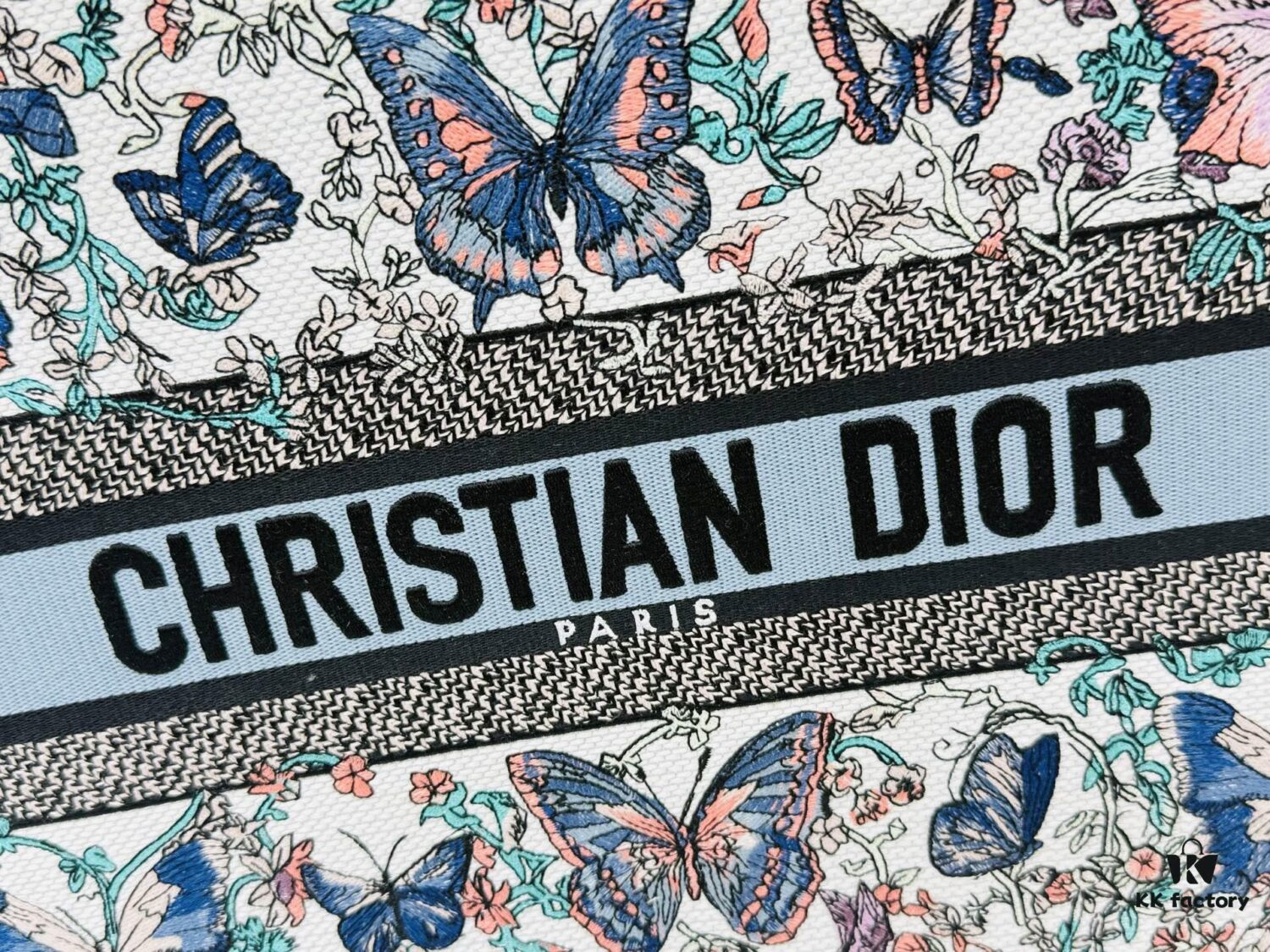 Oversized Original Order Thick Yarn Fabric Dior Book Tote